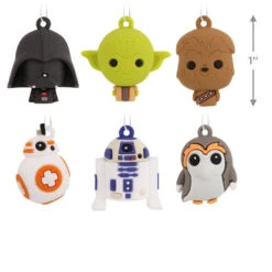 Mini Star Wars™ Shatterproof Hallmark Ornaments, Set Of 6 -Featured Home Stores Star Wars Characters Miniature Christmas Ornaments Set of 6 2HCM6129 03