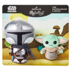 Hallmark Itty Bittys® Star Wars™ The Mandalorian™ And Grogu™ Plush, Set Of 2 -Featured Home Stores Star Wars Mandalorian and Grogu Plush itty bittys 2Pack 1KDD2106 03
