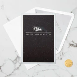 Hallmark Star Wars™ Millennium Falcon™ 3D Pop-Up Card -Featured Home Stores Star Wars Millennium Falcon 3D PopUp Card 1499LAD2726 04