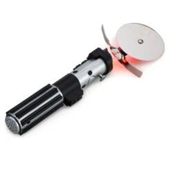 Hallmark Star Wars™ Lightsaber™ Pizza Cutter With Sound 5 Hallmark Star Wars™ Lightsaber™ Pizza Cutter With Sound -Featured Home Stores Star Wars Vader Lightsaber Pizza Cutter With Sound 1SHP2165 03