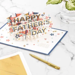 Hallmark Celebrate Stars And Pennants 3D Pop-Up Father's Day Card 13 Hallmark Celebrate Stars And Pennants 3D Pop-Up Father's Day Card -Featured Home Stores Stars and Pennants 3D PopUp Fathers Day Card 1299IMM2045 06