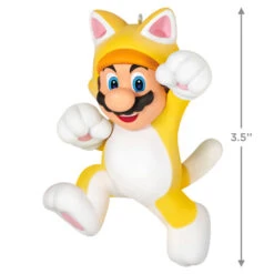 Hallmark Nintendo Super Mario™ Powered Up With Mario Cat Ornament -Featured Home Stores Super Mario Cat Keepsake Ornament 1899QXR8199 03