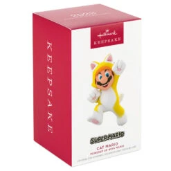 Hallmark Nintendo Super Mario™ Powered Up With Mario Cat Ornament -Featured Home Stores Super Mario Cat Keepsake Ornament 1899QXR8199 04