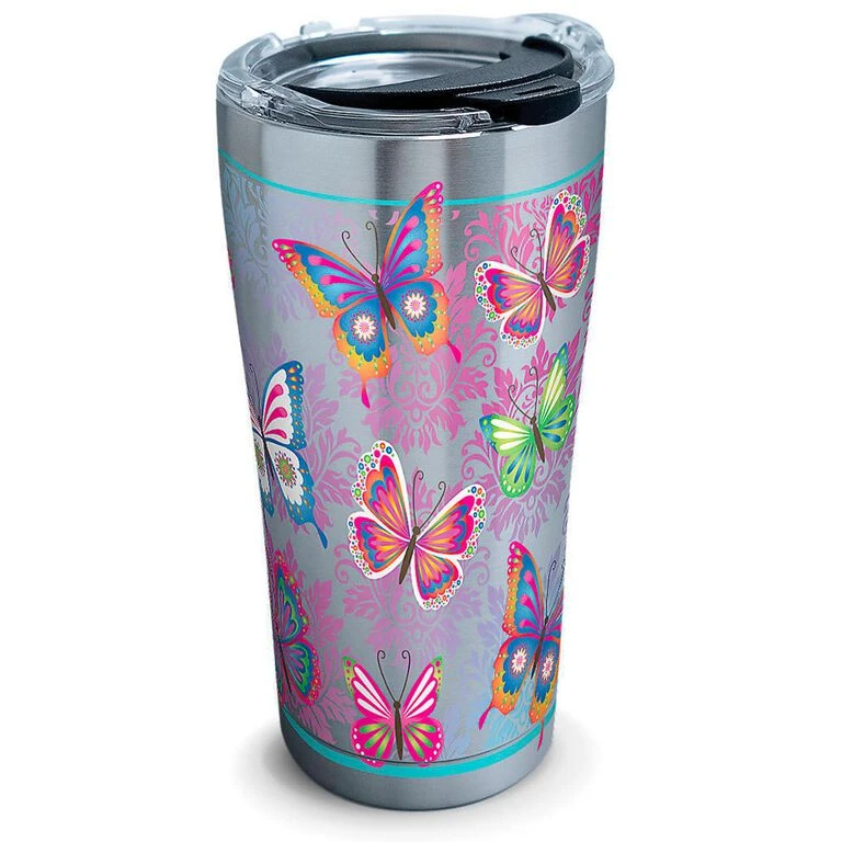 Tervis® Butterflies Stainless Steel Tumbler, 20 Oz. 1 Tervis® Butterflies Stainless Steel Tumbler, 20 Oz.