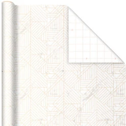 Hallmark Upscale Neutrals 3-Pack Wrapping Paper, 85 Sq. Ft. Total -Featured Home Stores Upscale Neutrals 2 Standard 1 Foil 3Pack Gift Wrap 5EWR6417 04