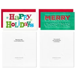Hallmark Vintage Letterpress Money Holder Boxed Christmas Cards Assortment, Pack Of 36 -Featured Home Stores Vintage Letterpress Assorted Boxed Christmas Cards 5CZE2138 05