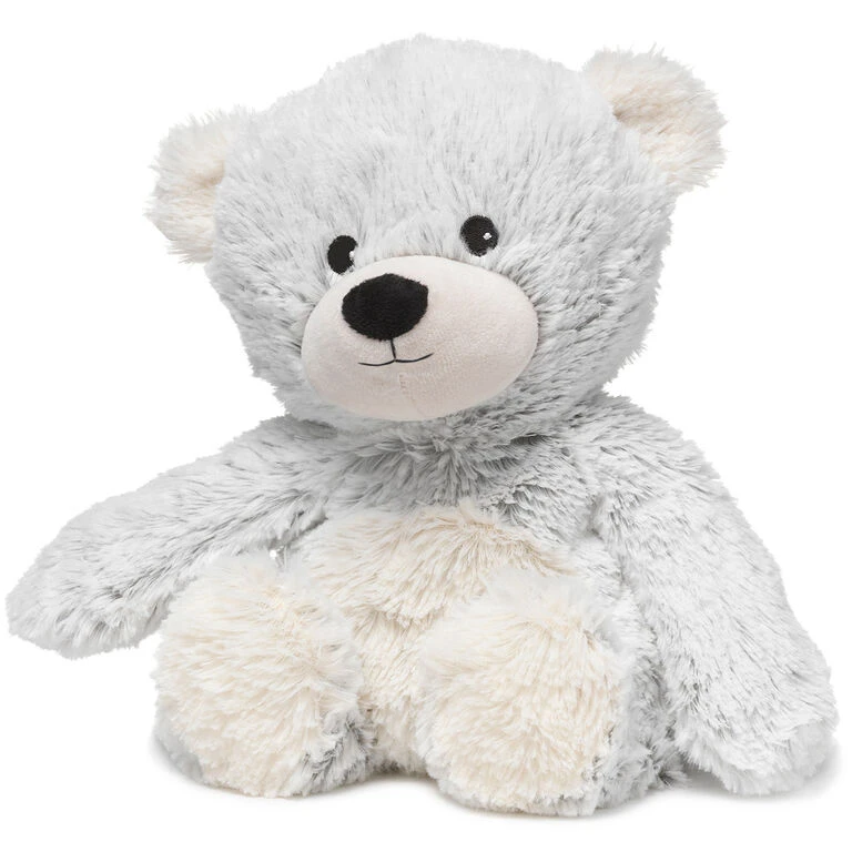 Warmies Heatable Scented Gray Bear Stuffed Animal, 13" 1 Warmies Heatable Scented Gray Bear Stuffed Animal, 13"