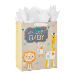 Hallmark 13" Welcome Baby 3-Pack Assorted Gift Bags With Tissue -Featured Home Stores Welcome Baby 3Pack Assorted Large Gift Bags Tissue 5EGB6421 07