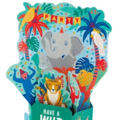 Hallmark Wild Animal Party Boxed Pop-Up Birthday Cards, Pack Of 8 -Featured Home Stores Wild Animal Party PopUp Boxed Birthday Cards 5STZ1174 04