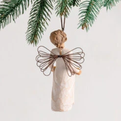 Willow Tree Sunshine Angel Ornament, 4" H -Featured Home Stores Willow Tree Angel Sunflowers Ornament 28095 03