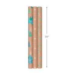Hallmark Winter Nature Kraft Prints 3-Pack Christmas Wrapping Paper, 90 Sq. Ft. 11 Hallmark Winter Nature Kraft Prints 3-Pack Christmas Wrapping Paper, 90 Sq. Ft. -Featured Home Stores Winter Nature 3Pack Christmas Wrapping Paper 5JXW1051 04