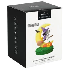 Hallmark The Peanuts® Gang Snoopy's Moonlit Mischief Musical Ornament With Light -Featured Home Stores Witch Snoopy on Broom Keepsake Ornament 2699QFO5319 04